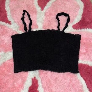 SHEIN cropped black tank top